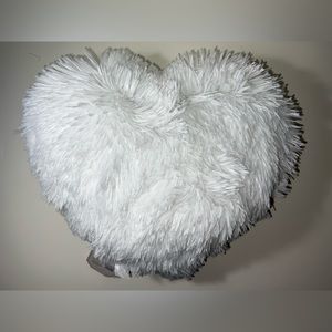 pottery barn teen fluffy heart pillow
